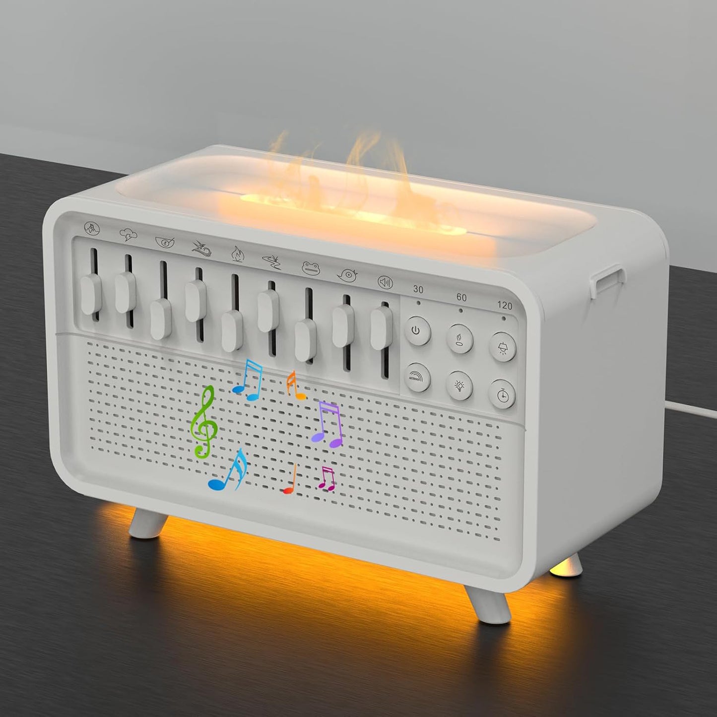 3 In 1 Bluetooth Speaker White Noise Light Humidifier All-in-one